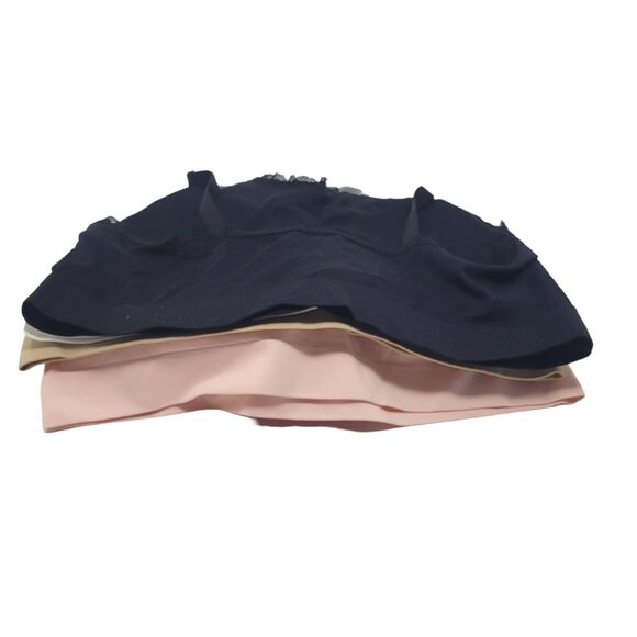 Per Lei 4- Pack Bras Plus Size 3X/4X Seamless Scoop Neck Lace Straps Multicolor - Picture 2 of 13